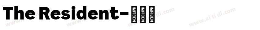 The Resident字体转换